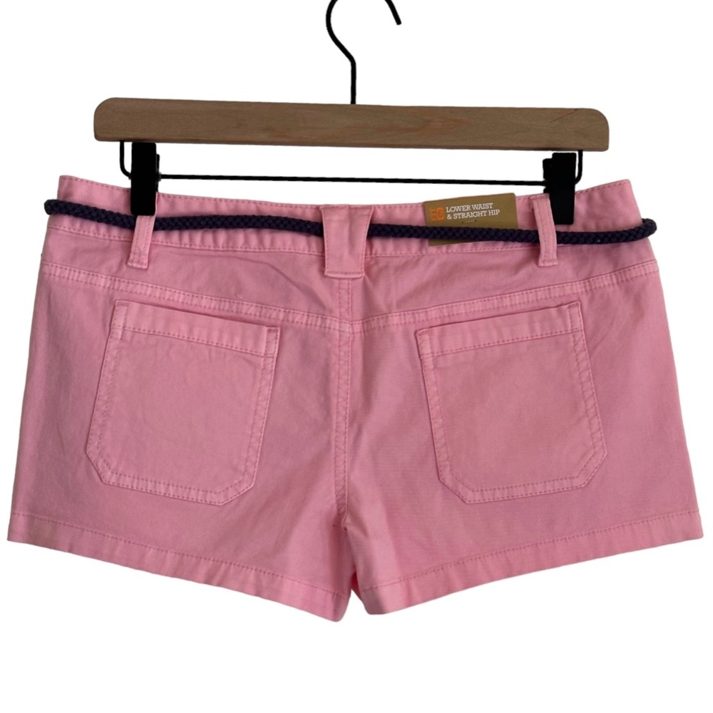 Mossimo Supply Co. Y2K Low Rise Belted Rosato Pink Shorts Junior’s Size 9 - Picture 4 of 9